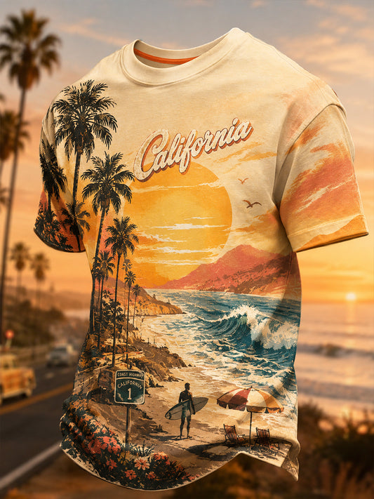 Men's California Short Sleeves T-Shirt