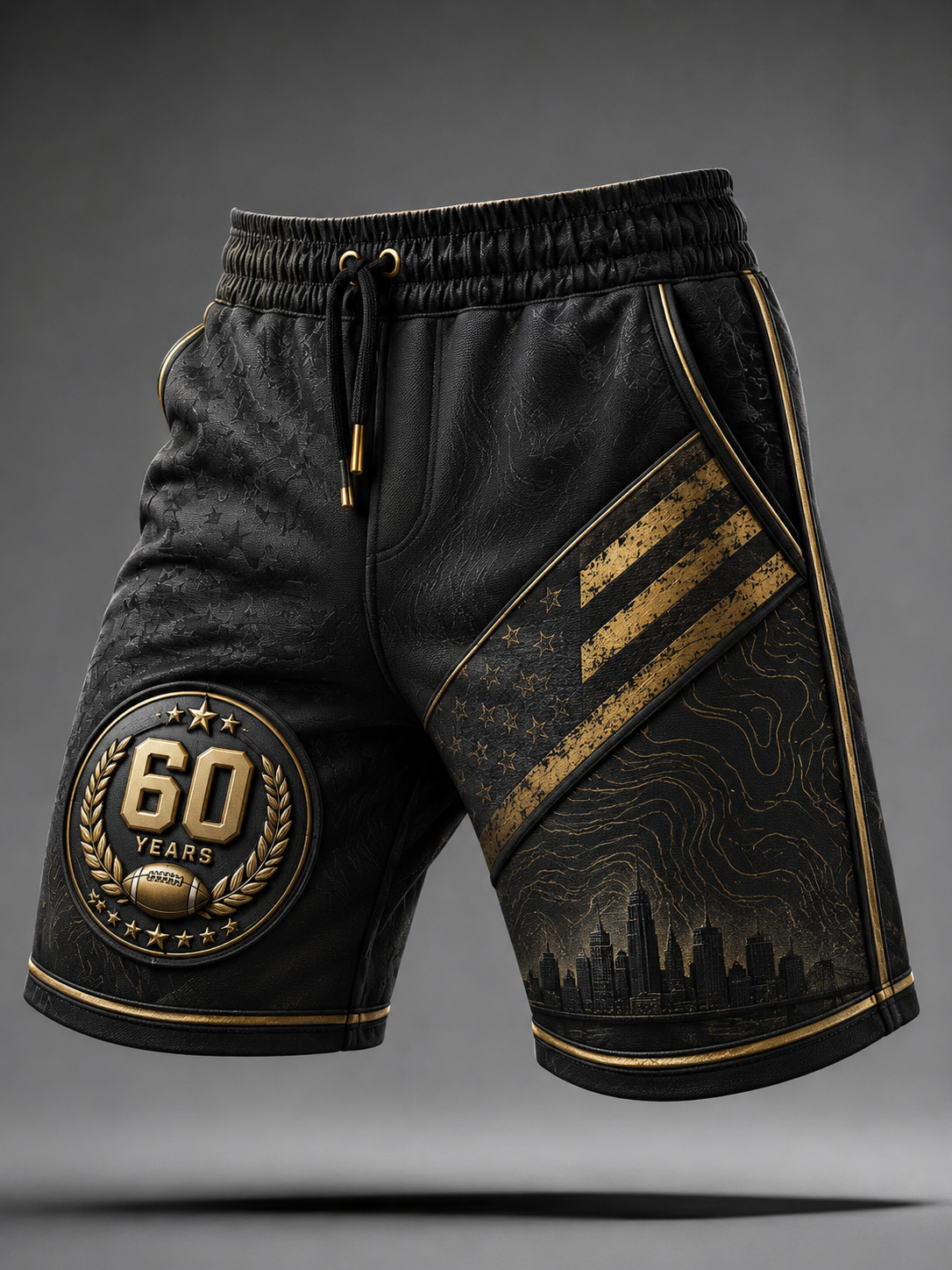 Men's The 60th Anniversary Of The New Orleans Saints Team Shorts