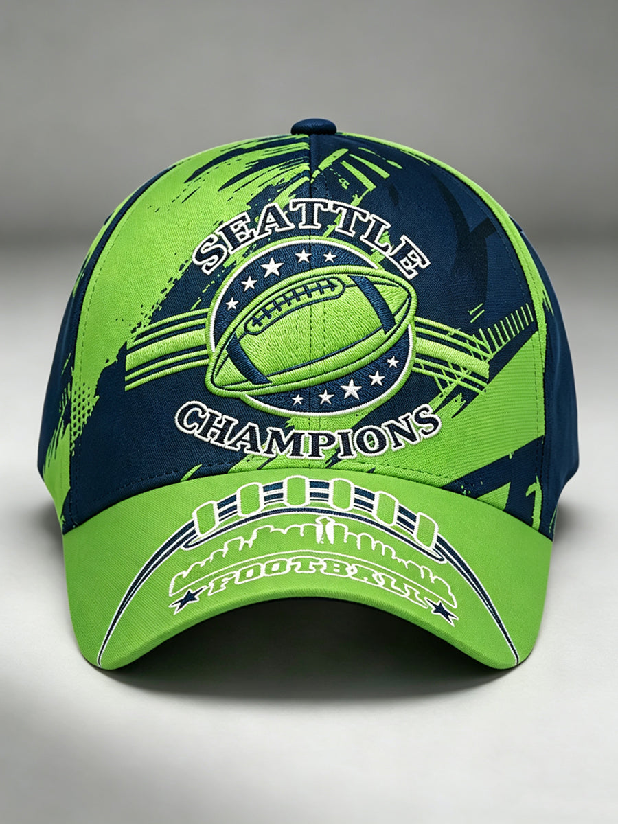 Unisex Seattle Rugby  Print Hat