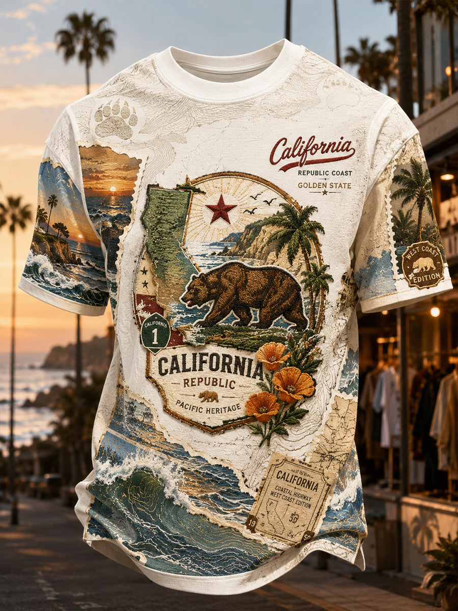 Men's California Short Sleeves T-Shirt