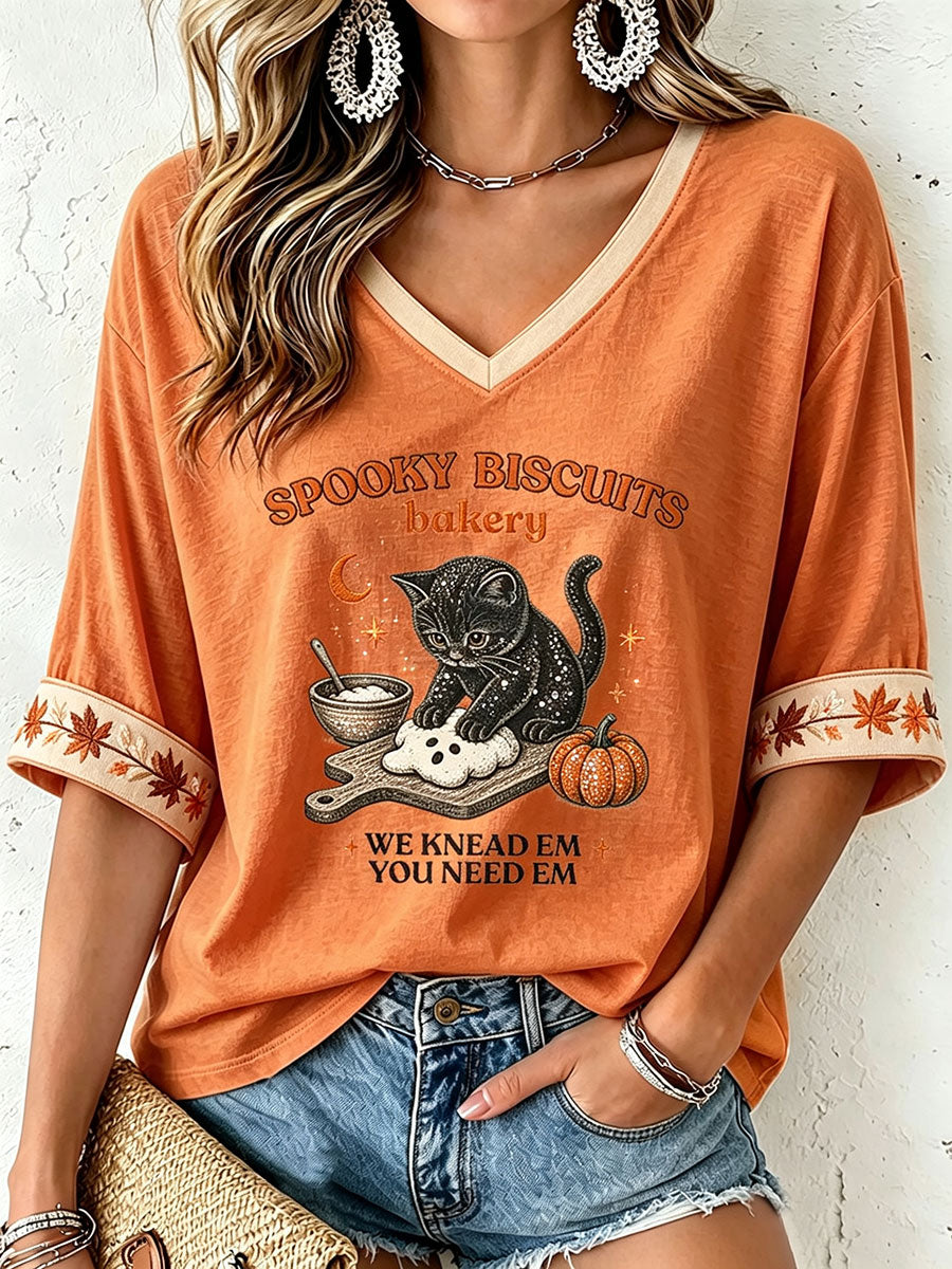 Women's Autumn Cat T-shirt