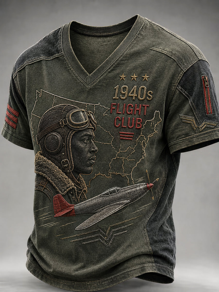 Vintage Aviation Heritage T-Shirt for Men