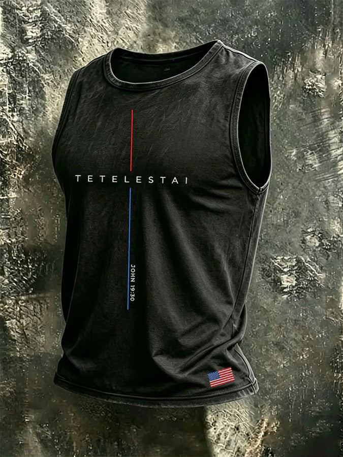 Men's Tetelestai John 19:30 Printed Vest