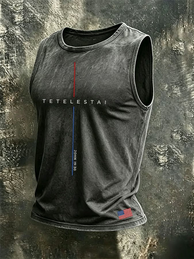 Men's Tetelestai John 19:30 Printed Vest