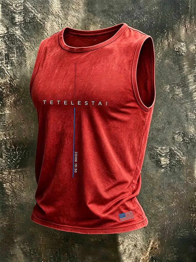 Men's Tetelestai John 19:30 Printed Vest