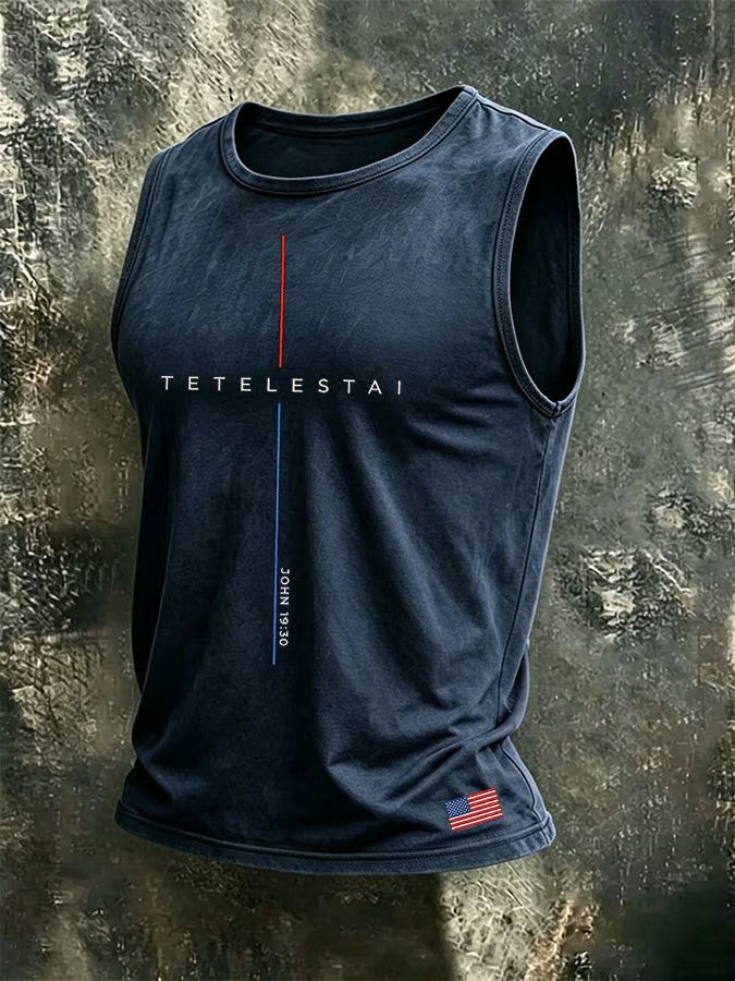 Men's Tetelestai John 19:30 Printed Vest