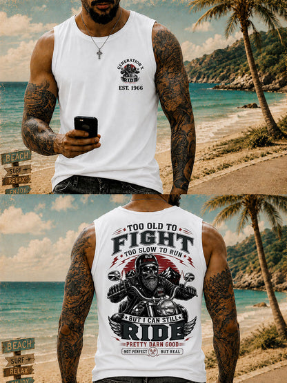 Men's 'too old to fight too slow to run' Vests