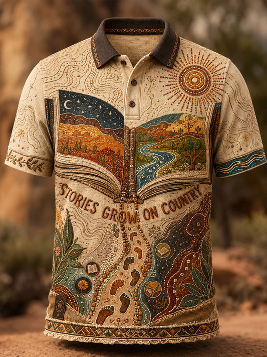 Men's Australia Indigenous Literacy Day Short Sleeve Shirt
