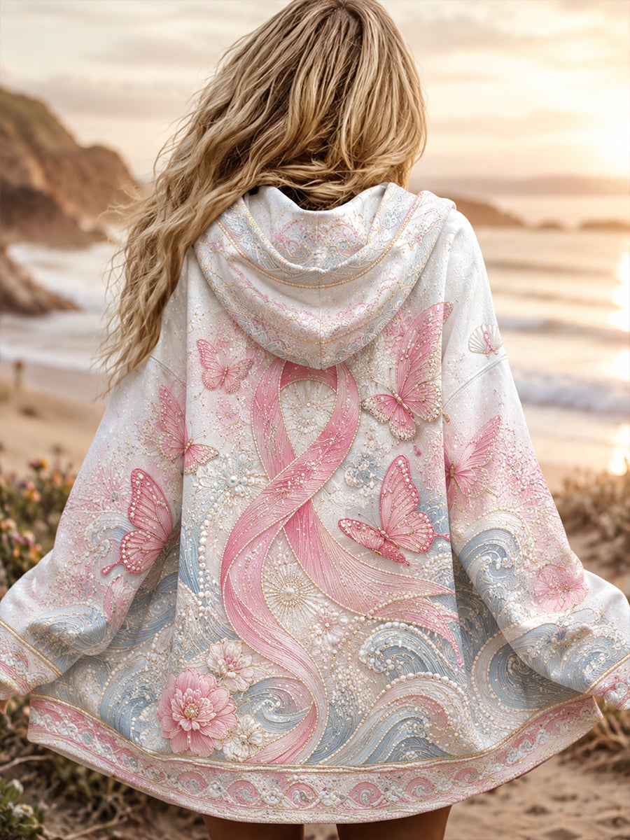 Women's Breast Cancer Awareness Australia Zip-Up Hoodie