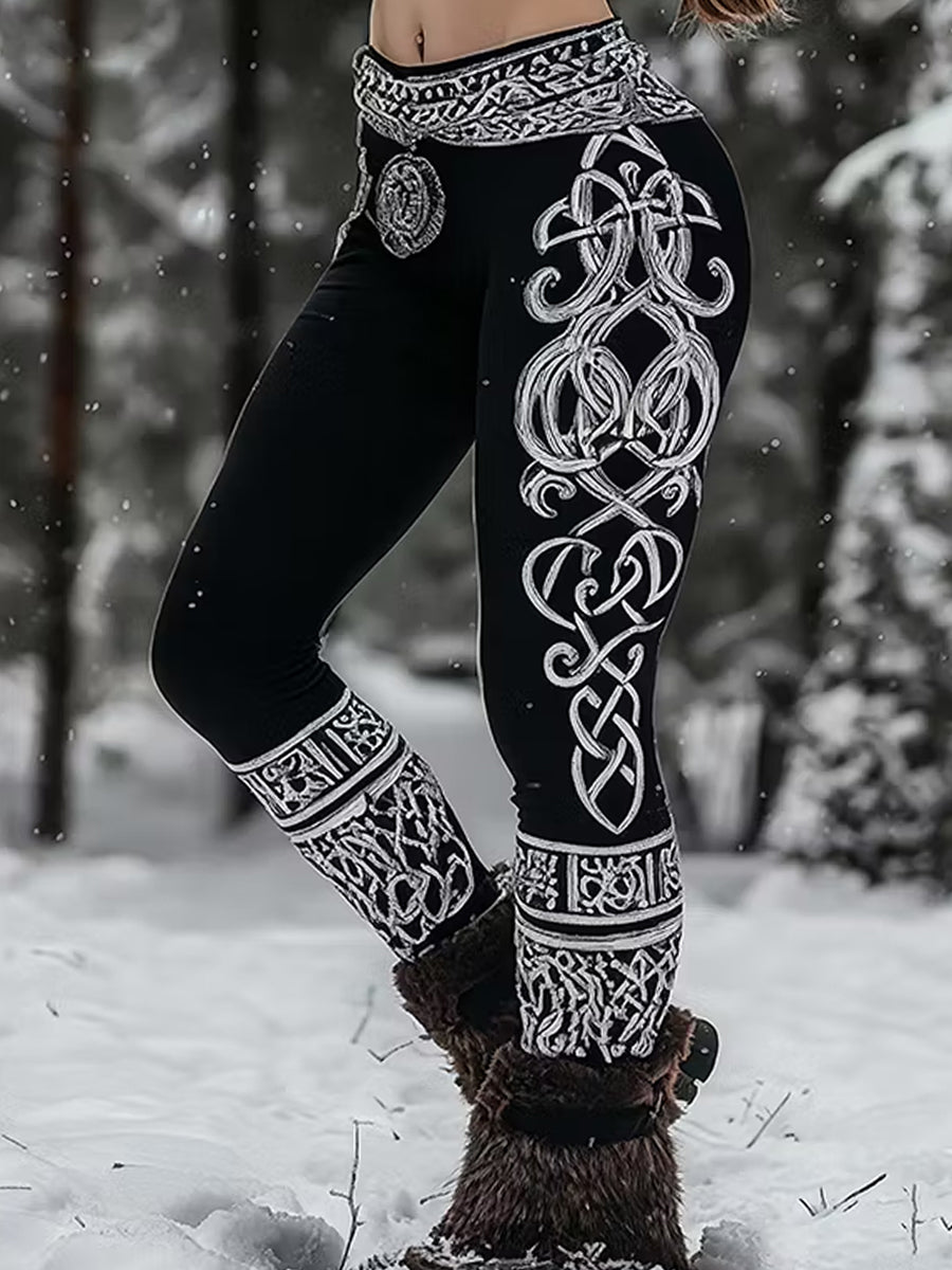 Retro Viking Nordic Art Print Casual Landmine