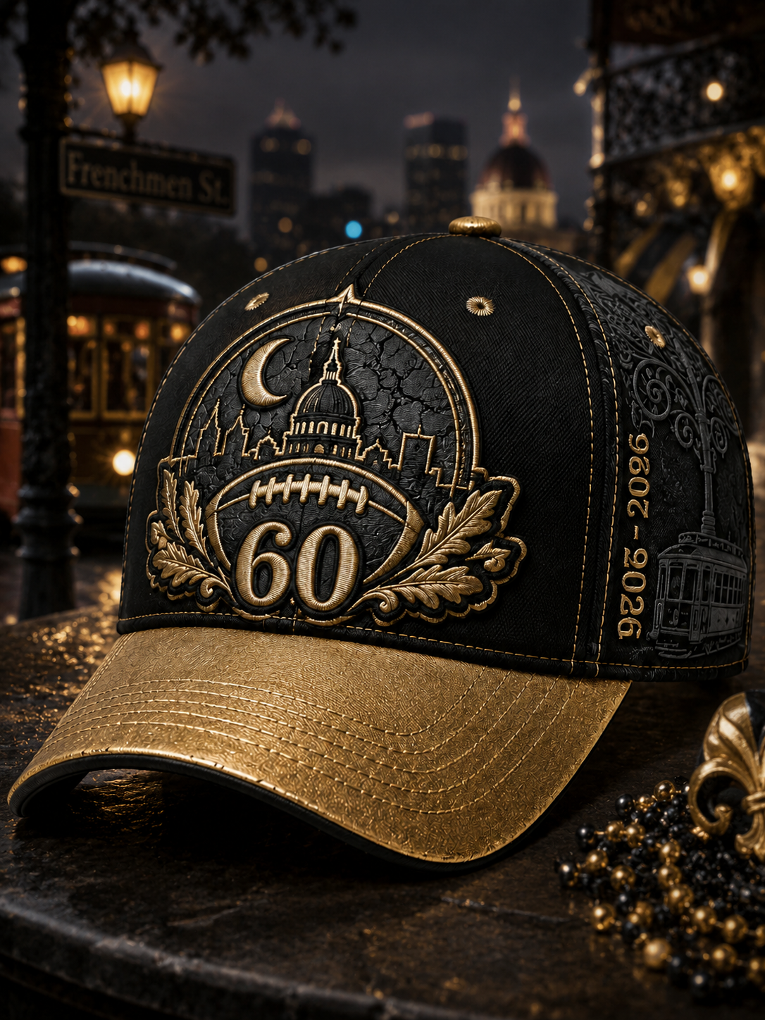 The 60th Anniversary Of The New Orleans Saints Team Unisex Hat