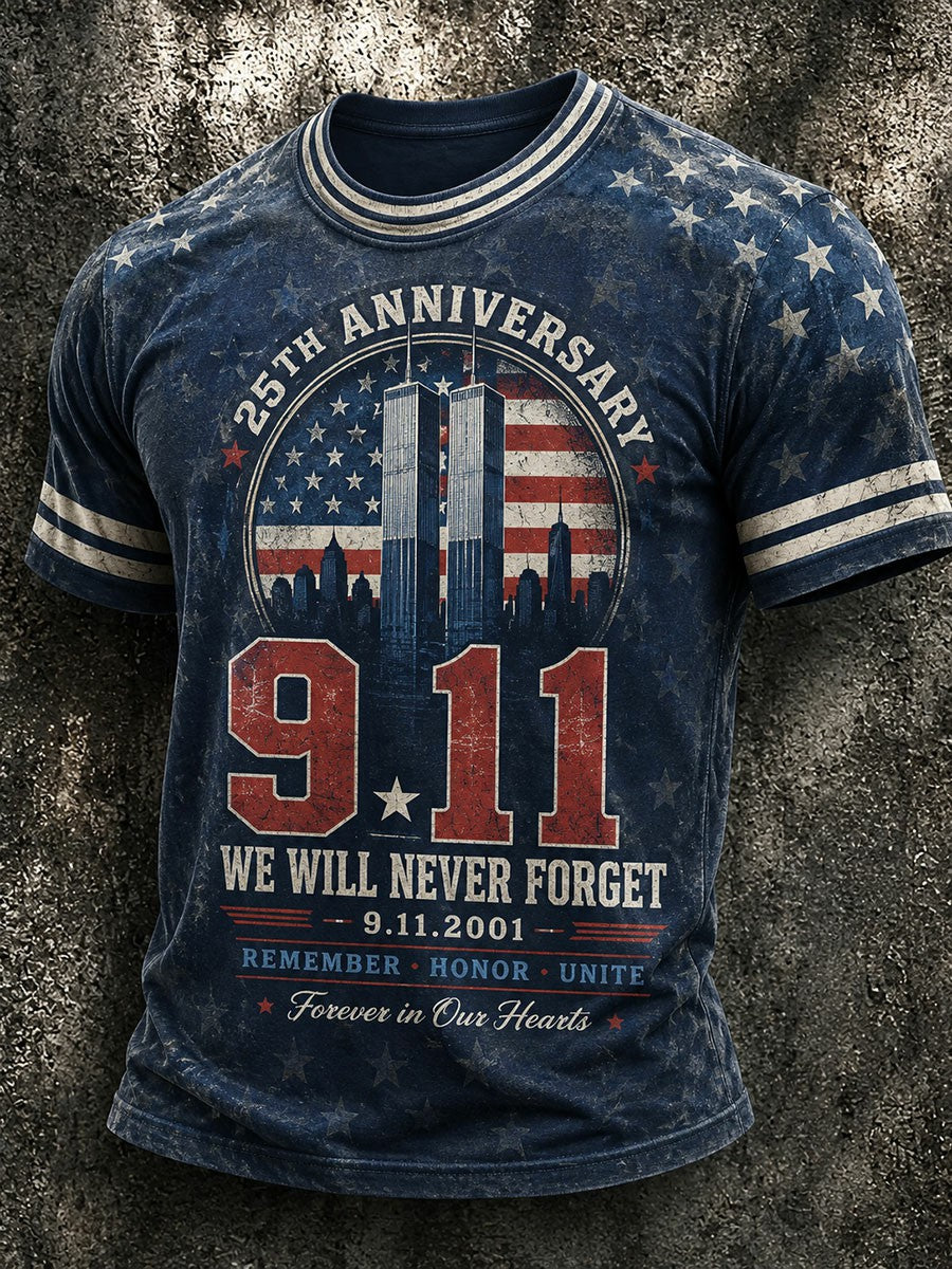 Men's 9.11 Never Forget  Printed T-shirt