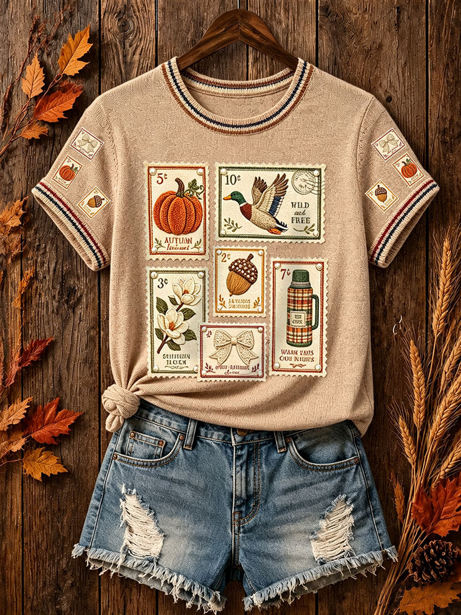 Women's Autumn Stamp Tops