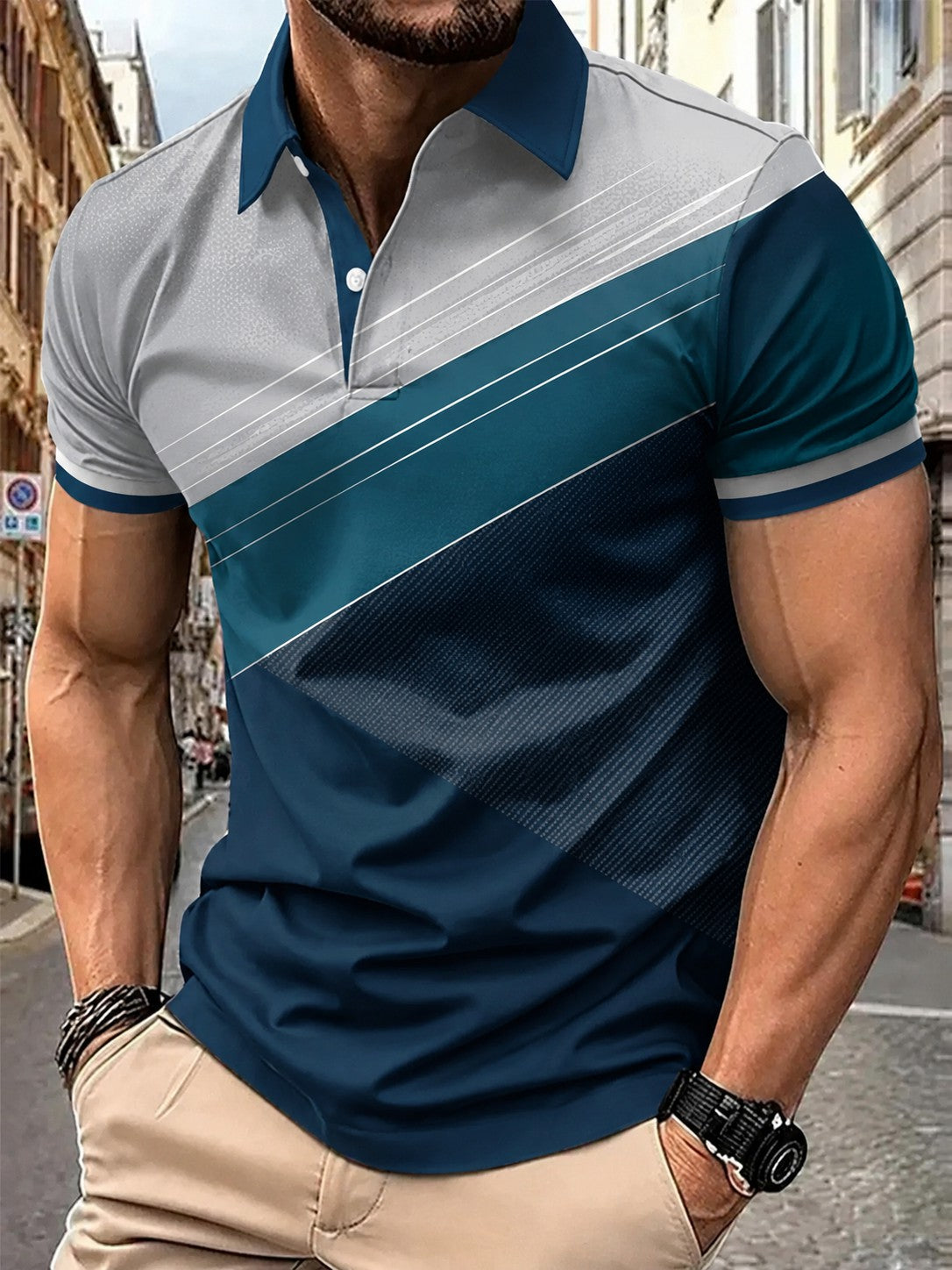 Men's Business Printed Shirt