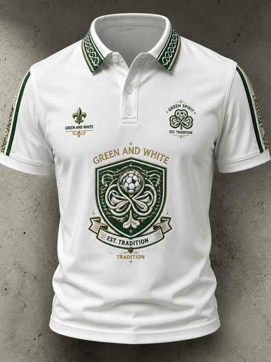 Men's Scotland football Lover Celtic Printed polo shirt