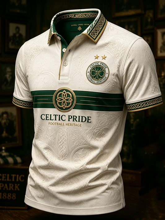 Men's Scotland football Lover Celtic Printed polo shirt