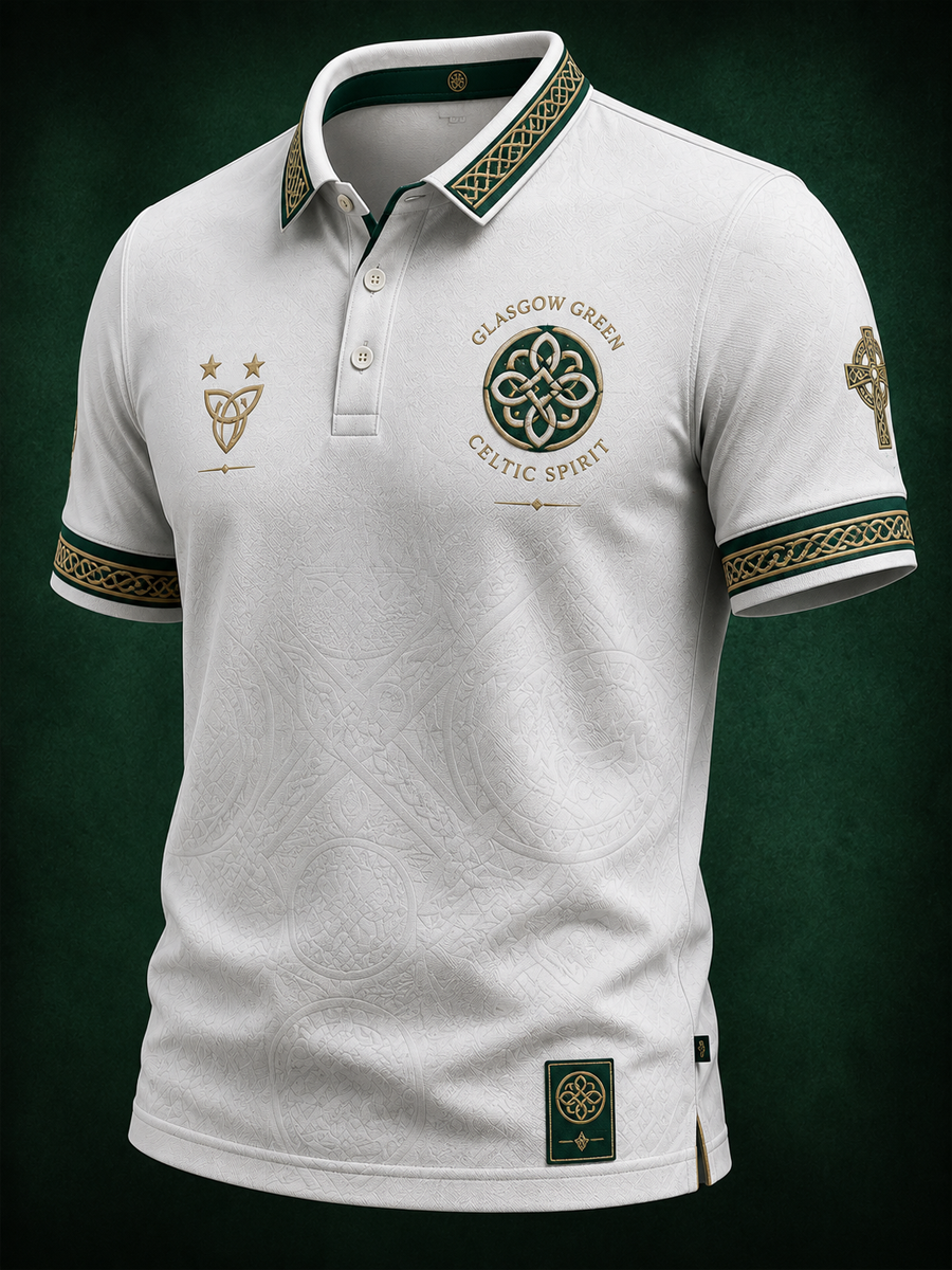 Men's Scotland football Lover Celtic Printed polo shirt